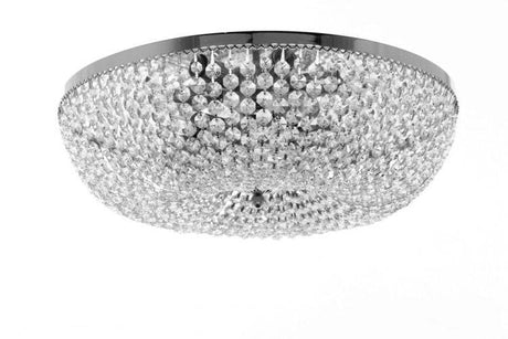 STARLITE Essen 6lt Flush Ceiling Light Nickel - Comet Lighting