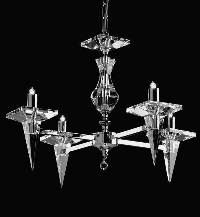 STARLITE Pescara 4lt Ceiling Light Nickel - Comet Lighting