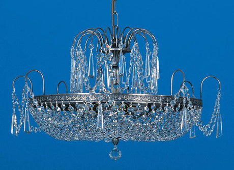 STARLITE Rostock 6lt Ceiling Light Antique Nickel - Comet Lighting