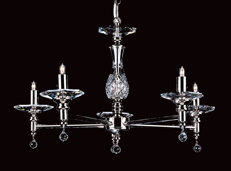 STARLITE San Marino 5lt Ceiling Light Nickel - Comet Lighting