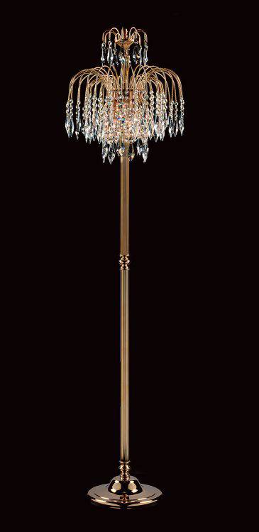 STARLITE Shower 3lt Floor Lamp Gold - Comet Lighting