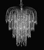 STARLITE Shower 6lt Long Chain Ceiling Light D Nickel - Comet Lighting