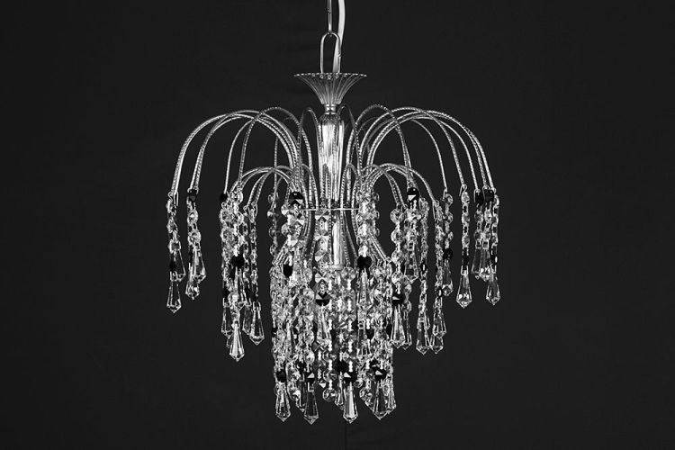 STARLITE Shower Black/Clear Ceiling Light B Antique Nickel - Comet Lighting