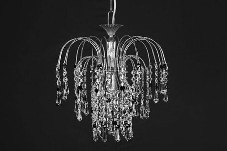 STARLITE Shower Black/Clear Ceiling Light B Antique Nickel - Comet Lighting