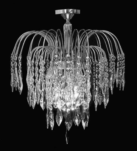 STARLITE Shower Flush Ceiling Light B Antique Nickel - Comet Lighting