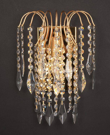 STARLITE Shower Long Chain Wall Light Gold - Comet Lighting