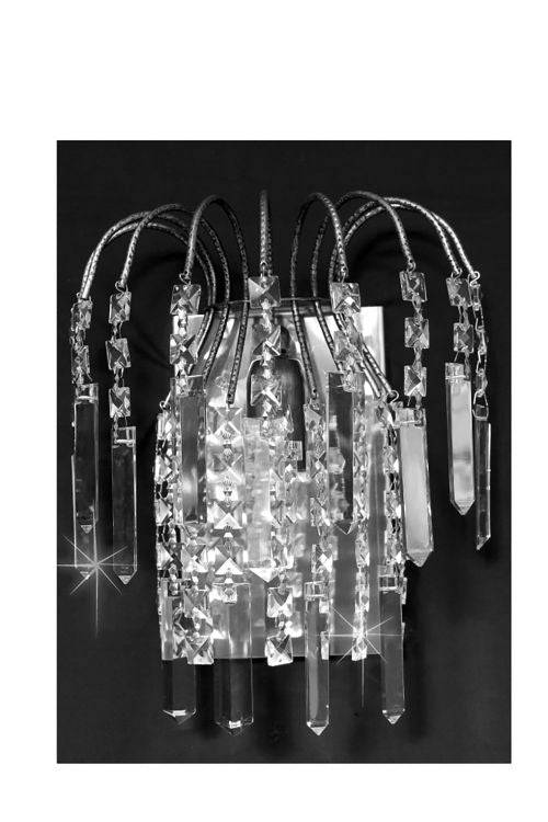 STARLITE Shower w/ Rulers Wall Light Nickel - Comet Lighting