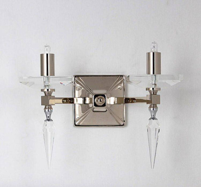 STARLITE Sorrento 2lt Wall Light Nickel - Comet Lighting