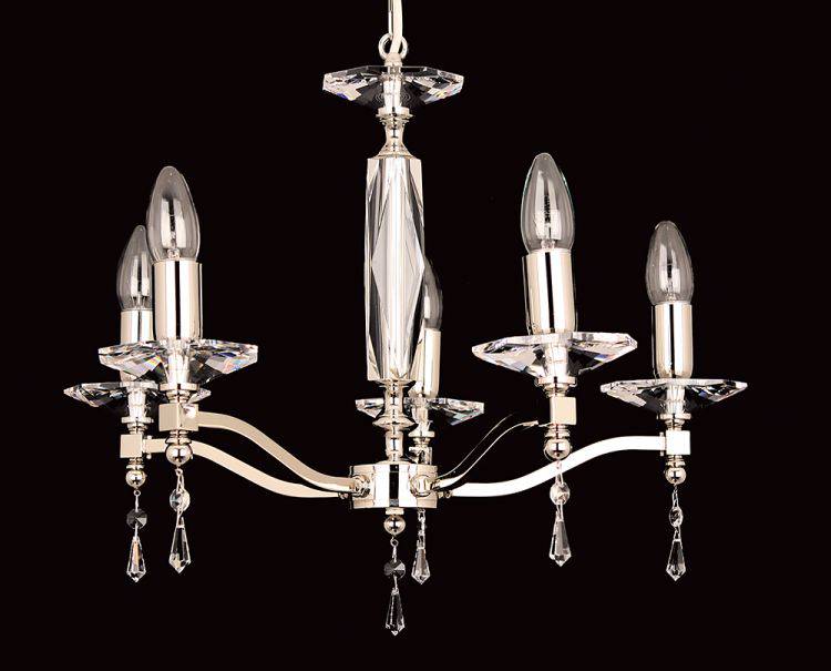 STARLITE Toulon 5lt Ceiling Light Nickel - Comet Lighting