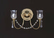 STARLITE Tulip 2lt Wall Light Gold - Comet Lighting