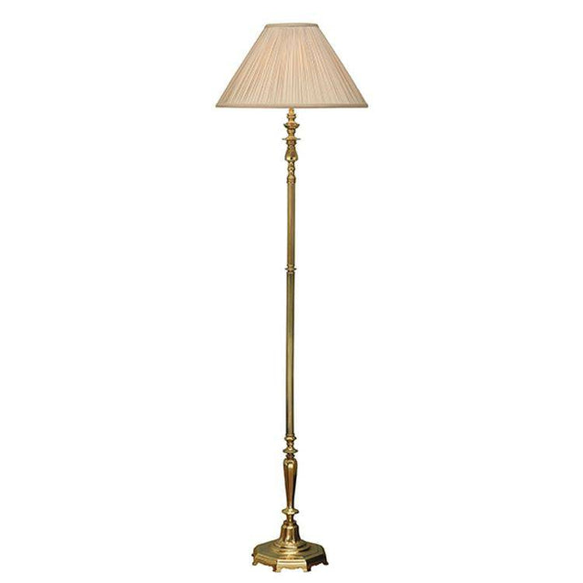 Asquith Floor Lamp & Beige Shade - Comet Lighting