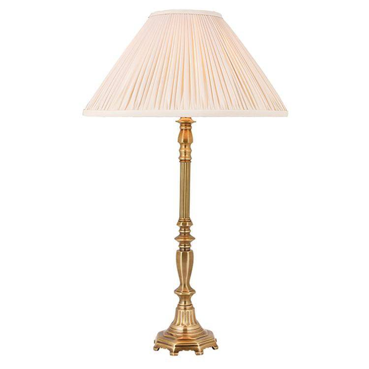 Asquith Table Lamp & Beige Shade - Comet Lighting