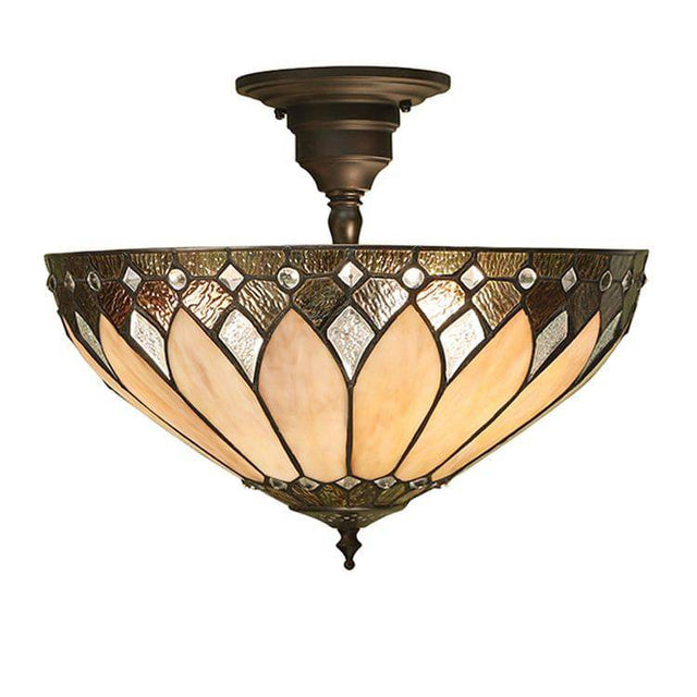 Brooklyn Medium 3-Light Semi Flush Ceiling Light - Comet Lighting