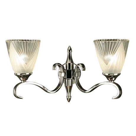 Columbia Nickel Twin Wall & Deco Glass - Comet Lighting