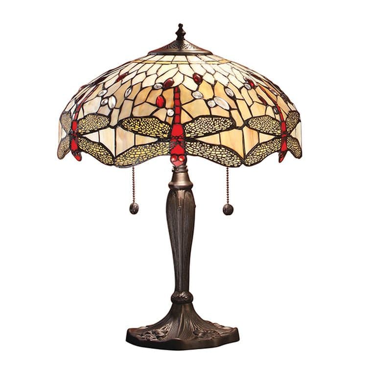 Dragonfly Beige Medium Table Lamp - Comet Lighting