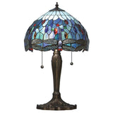 Dragonfly Blue Small Table Lamp - Comet Lighting