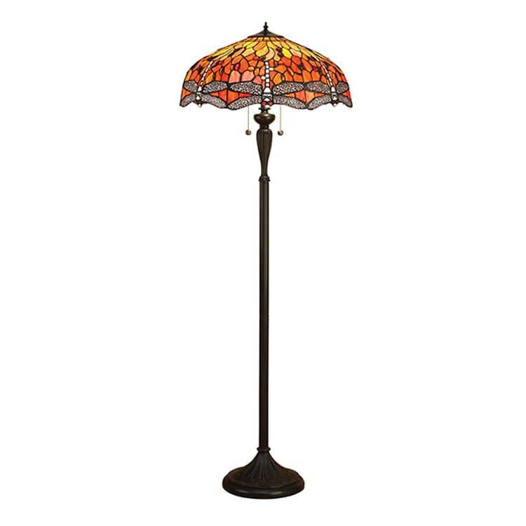 Dragonfly Flame Floor Lamp - Comet Lighting