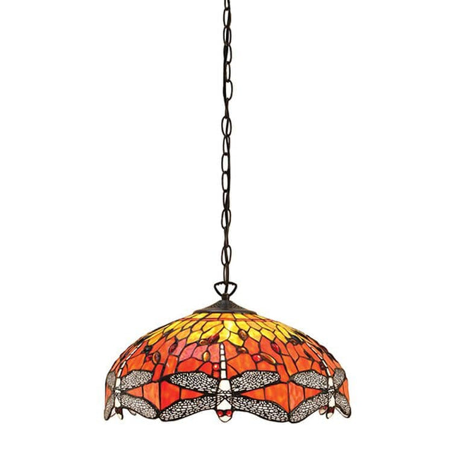 Dragonfly Flame Medium 3-Light Pendant Ceiling Light - Comet Lighting