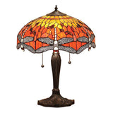 Dragonfly Flame Medium Table Lamp - Comet Lighting