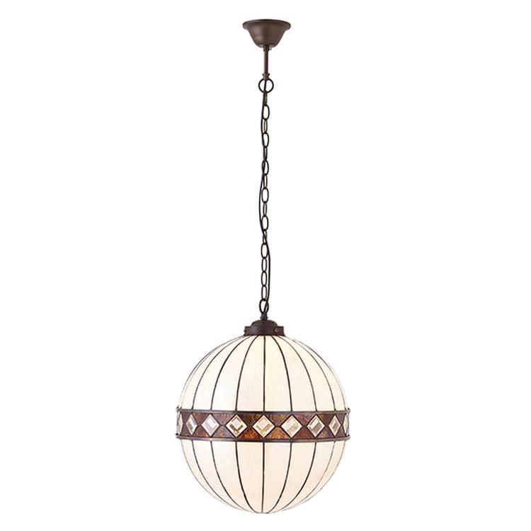 Fargo Medium Globe 1-Light Pendant Ceiling Light - Comet Lighting