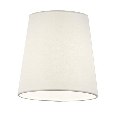 Grace 6 inch Shade White Silk Fabric - Comet Lighting