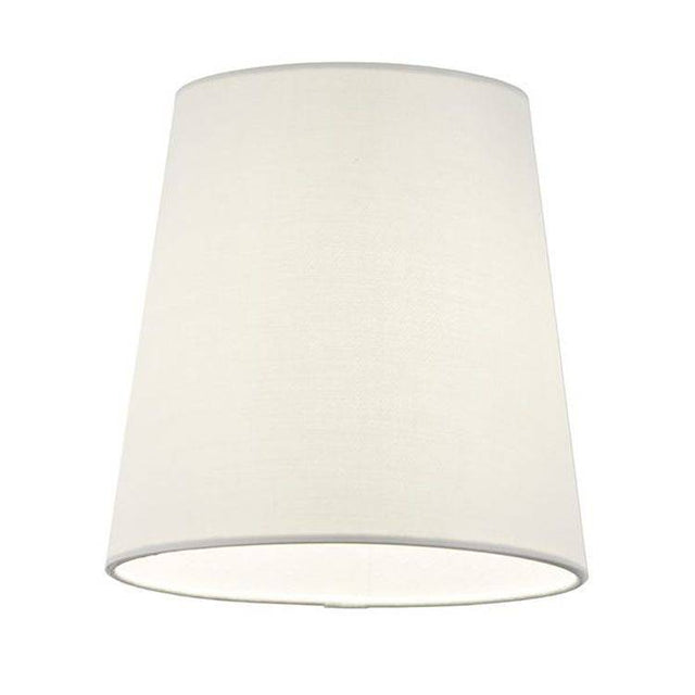 Grace 6 inch Shade White Silk Fabric - Comet Lighting