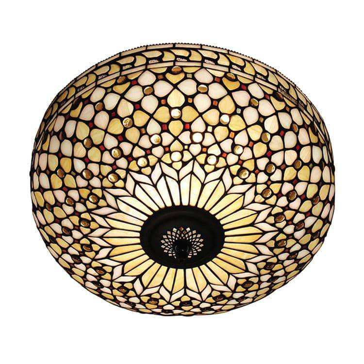 Mille Feux Large 2-Light Flush Ceiling Light - Comet Lighting