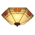 Nevada Large 2-Light Flush Ceiling Light - Comet Lighting