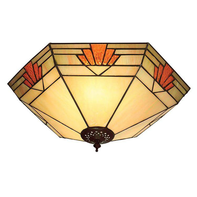 Nevada Large 2-Light Flush Ceiling Light - Comet Lighting