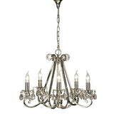 Oksana Nickel 5-Light Pendant Ceiling Light - Comet Lighting