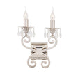 Oksana Nickel Twin Wall Light - Comet Lighting