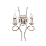 Penn Nickel Twin Wall Light - Comet Lighting