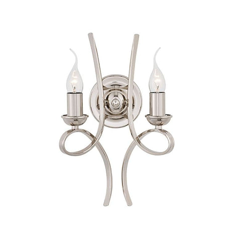 Penn Nickel Twin Wall Light - Comet Lighting