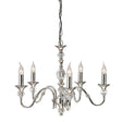 Polina Nickel 5-Light Pendant Ceiling Light - Comet Lighting