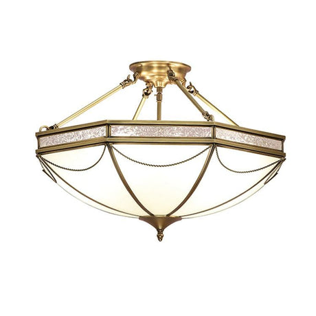 Russell 3-Light Semi Flush Ceiling Light - Comet Lighting