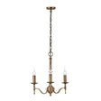 Stanford Antique Brass 3-Light Pendant Ceiling Light - Comet Lighting