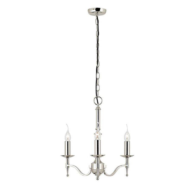 Stanford Nickel 3-Light Pendant Ceiling Light - Comet Lighting