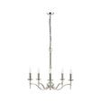 Stanford Nickel 5-Light Pendant Ceiling Light - Comet Lighting