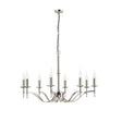 Stanford Nickel 8-Light Pendant Ceiling Light - Comet Lighting