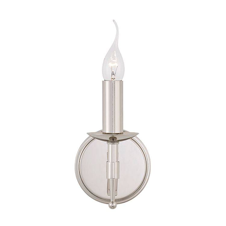 Stanford Nickel Single Wall Light - Comet Lighting