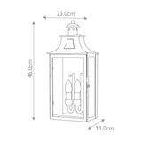 Kendal Outdoor Wall Lantern Bronze