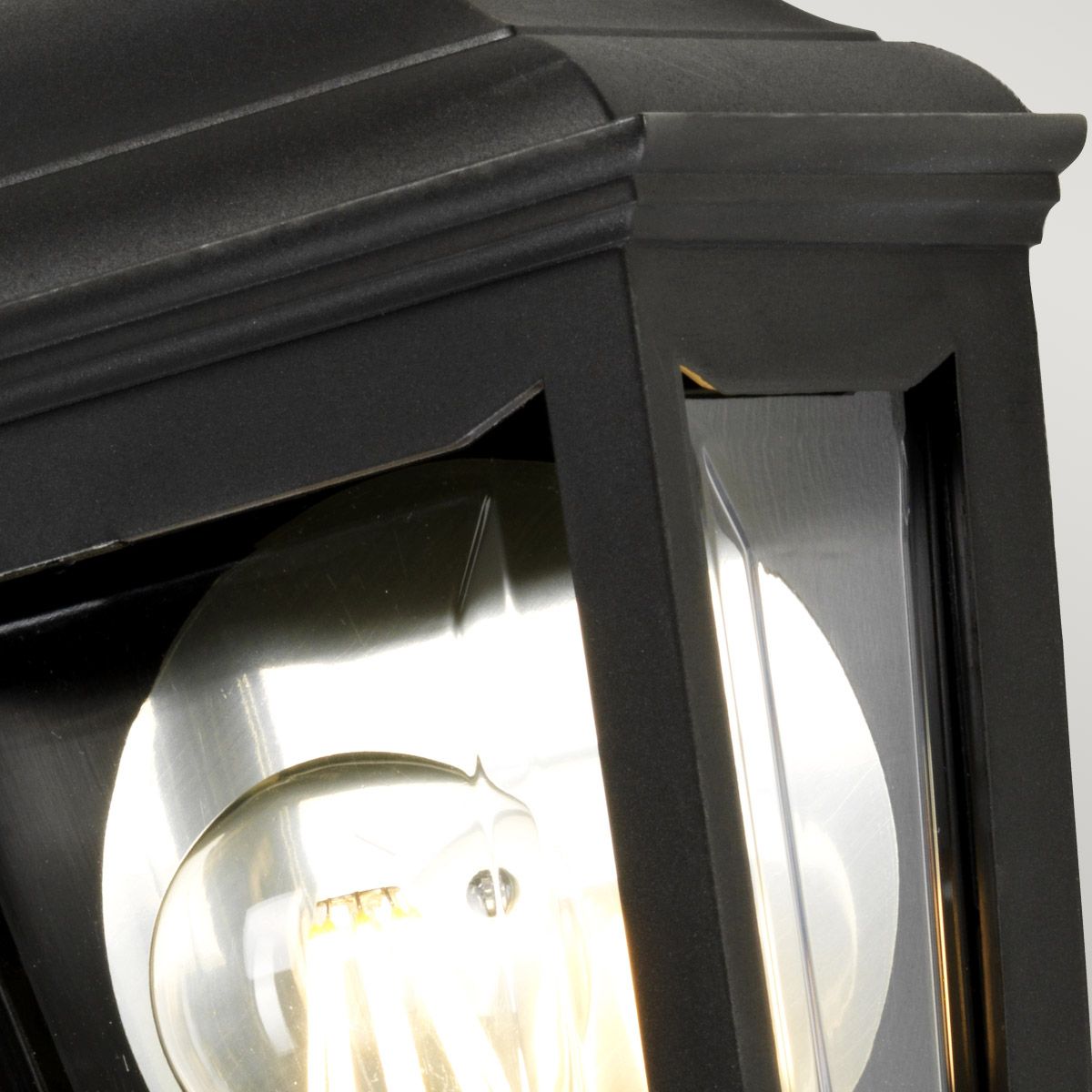 Kerry Outdoor Flush Wall Light Black - Comet Lighting