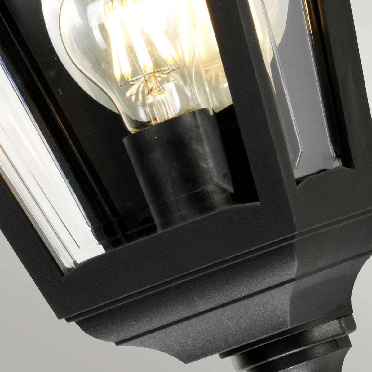 Kerry Outdoor Flush Wall Light Black - Comet Lighting