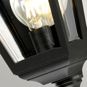 Kerry Outdoor Flush Wall Light Black - Comet Lighting