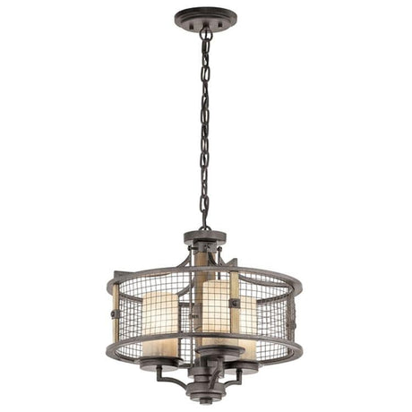 Ahrendale 3-Light Duo-Mount Chandelier - Comet Lighting