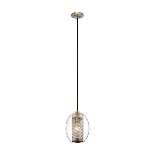 Asher 1 Light Mini Pendant Antique Pewter - Comet Lighting