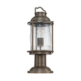 Ashland Bay 1 Light Medium Pedestal Lantern Burnished Bronze - Comet Lighting