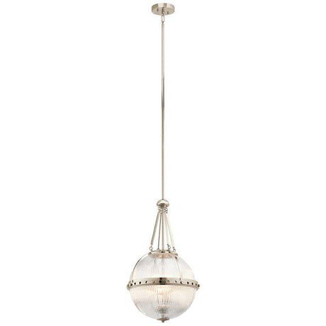 Aster 3-Light Pendant Ceiling Light - Polished Nickel - Comet Lighting