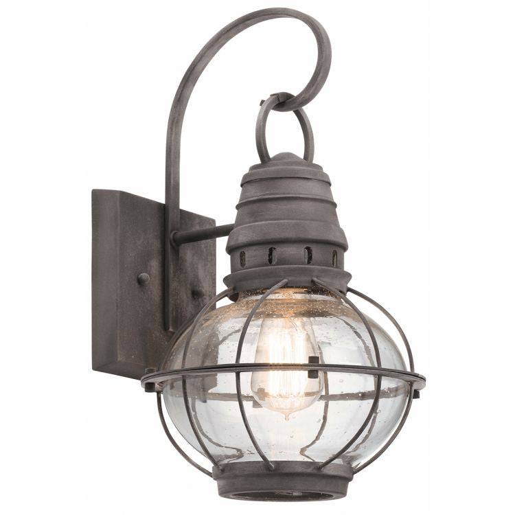 Bridge Point 1-Light Outdoor Medium Wall Lantern - Comet Lighting