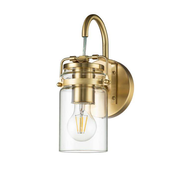 Brinley 3 Light Flush Mount Brushed Brass - Comet Lighting